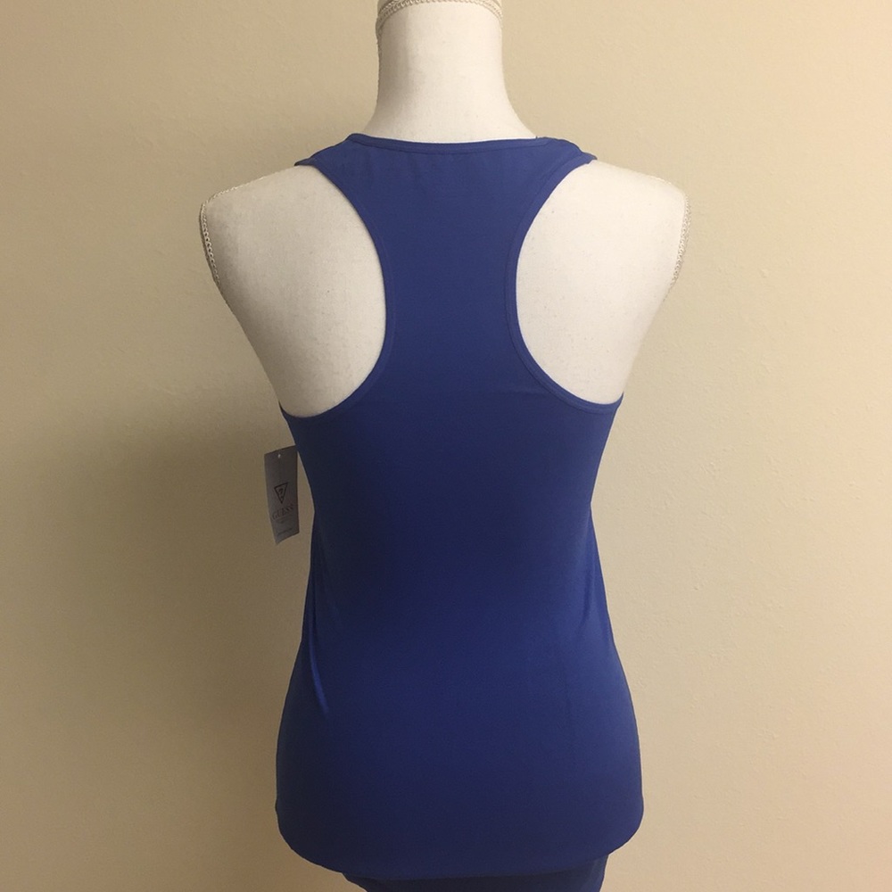 NWT Royal blue GUESS racer back tank - Picture 3 of 8